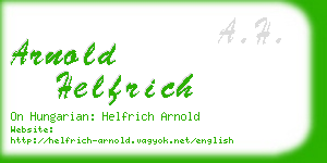 arnold helfrich business card